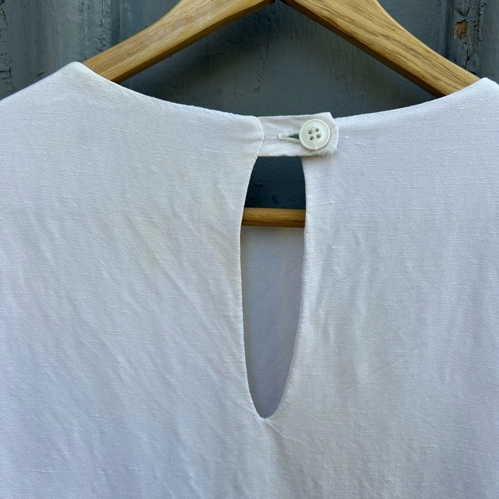 Valerie Dumaine Dionne Linen blend black and white dress, size XS (oversized) - Picture 11 of 12
